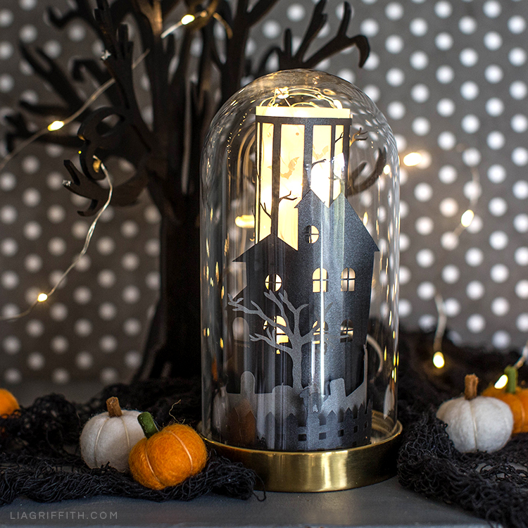 Haunted Victorian Cloche Display