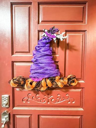 Giant Witch Hat Door Hanger